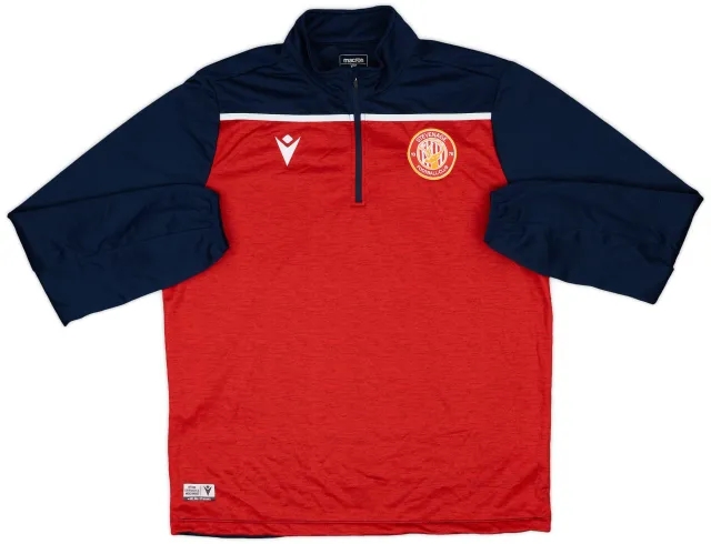 2020-21 Stevenage Macron 1/4 Zip Drill Top - 10/10 - (XXL)