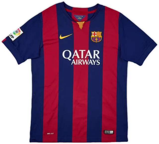 Nike 2014-15 Barcelona Home Shirt - 7/10 - (XL.Boys)