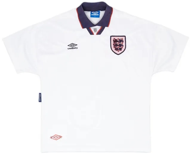 Umbro 1993-95 England Home Shirt - 5/10 - (XL)