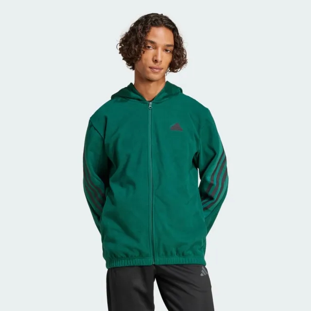 adidas Future Icons 3-Stripes Polar Fleece Full-zip Hoodie