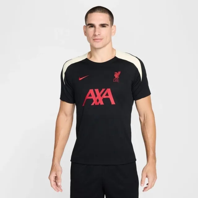 Nike Liverpool Training T-Shirt Dri-Fit Strike - Black/Gym Red/Coconut Milk - ['Black']