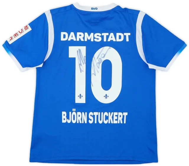 Jako 2017-18 SV Darmstadt 98 Signed Home Shirt Bjorn Stuckert #10 - 7/10 - (S.Boys)