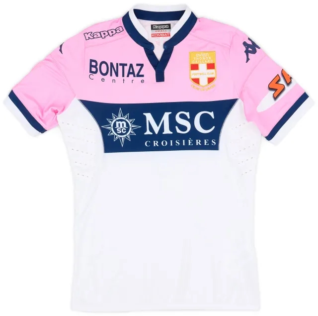 Kappa 2015-16 Evian Home Shirt N'Gakoutou #7 - 8/10 - (S)