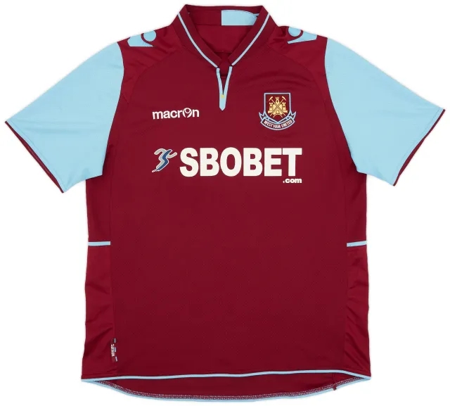 Macron 2012-13 West Ham Home Shirt Noble #16 - 6/10 - (XL)