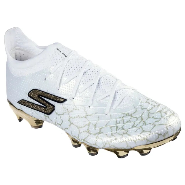 Skechers SKX_ 1.5 Elite FG Shoes in White/Black/Gold