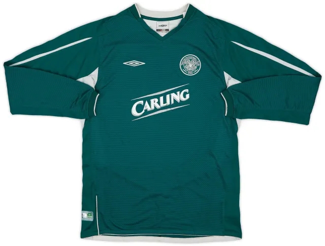Umbro 2004-05 Celtic Away L/S Shirt - 9/10 - (XL.Boys)