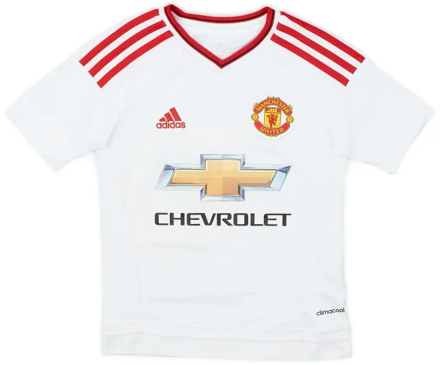 adidas 2015-16 Manchester United Away Shirt - 7/10 - (7-8 Years)