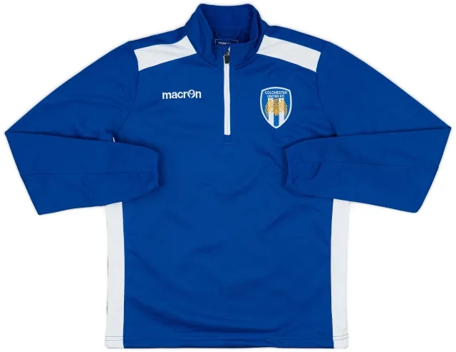 2016-17 Colchester Macron 1/4 Zip Drill Top - 9/10 - (S)