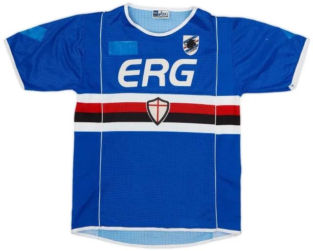 Asics 2002-03 Sampdoria Home Shirt #2 - 3/10 - (S)