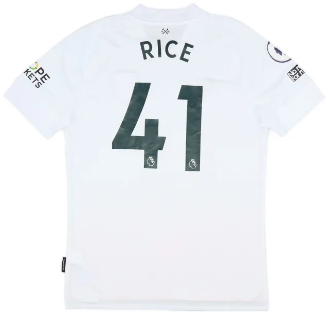Umbro 2022-23 West Ham Match Issue Third Shirt Rice #41