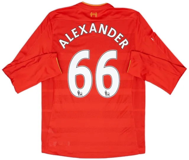 NewBalance 2016-17 Liverpool Home L/S Shirt Alexander #66 - 8/10 - (M)