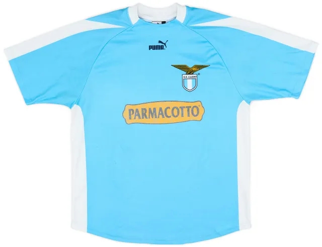 Puma 2003-04 Lazio 'Signed' Basic Home Shirt - 5/10 - (L)