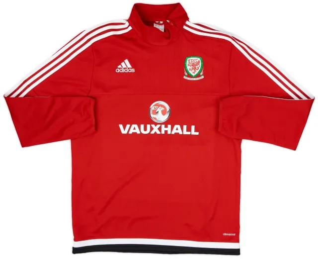 2016-17 Wales adidas 1/4 Zip Drill Top - 9/10 - (L)