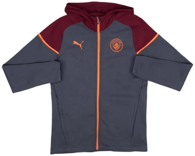 2023-24 Manchester City Puma Hooded Track Jacket - 8/10 - (M)