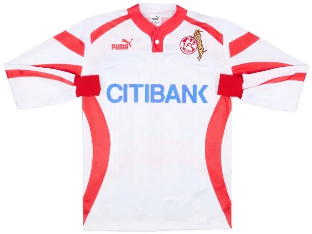 Puma 1992-93 FC Koln Home L/S Shirt #10 - 8/10 - (S)