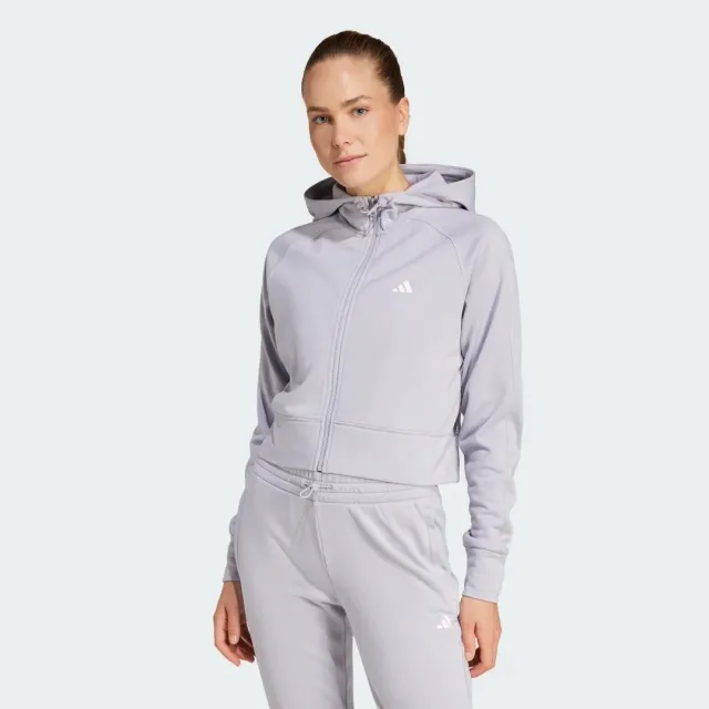 adidas AEROREADY Game and Go Full-Zip Hooded Fleece Jacket