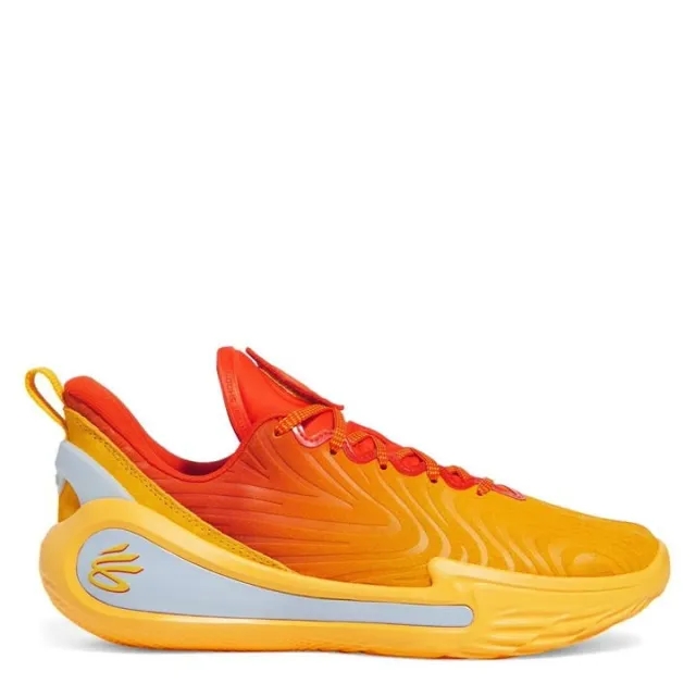 Under Armour Unisex Curry 12 'What The Bay' Basketball Shoes Blue Calm / Blue Atlantis / Dark Orange 8