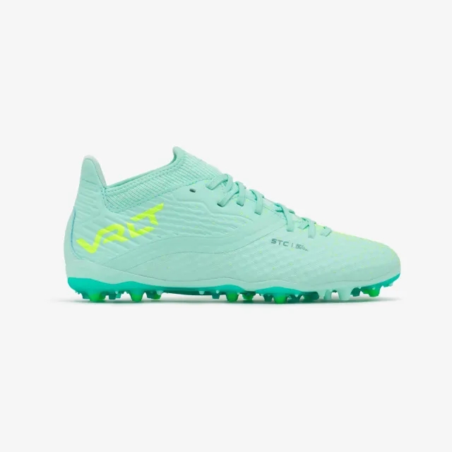 Kipsta Kids' Lace-Up Football Boots Viralto Iii Mg/Ag - Peppermint