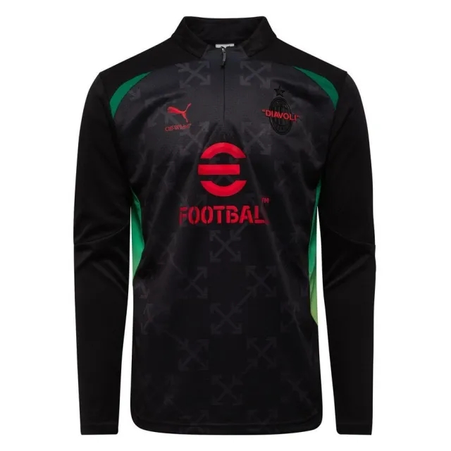 PRE-MATCH 1/4 ZIP TOP PUMA X AC MILAN X OFF-WHITE™ 2024/25