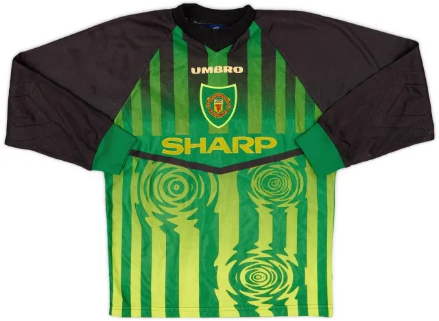 Umbro 1997-98 Manchester United GK Shirt - 8/10 - (M.Boys)