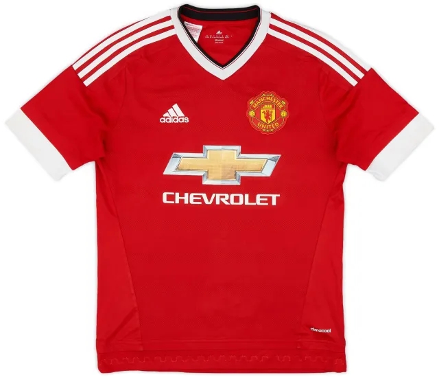 adidas 2015-16 Manchester United Home Shirt - 7/10 - (XL.Boys)