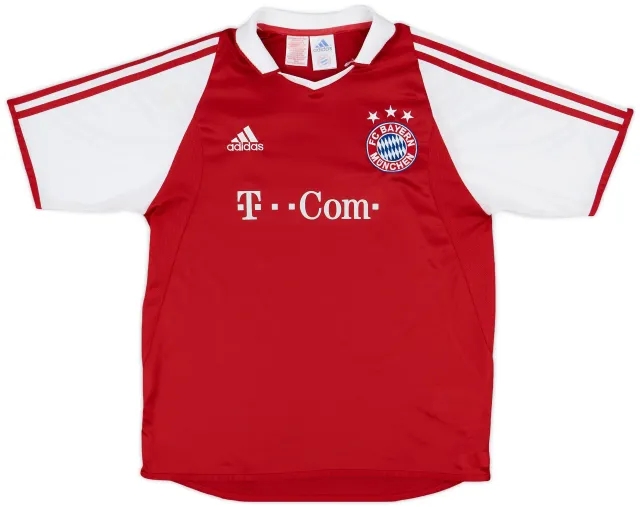 adidas 2003-04 Bayern Munich Home Shirt - 7/10 - (XL.Boys)