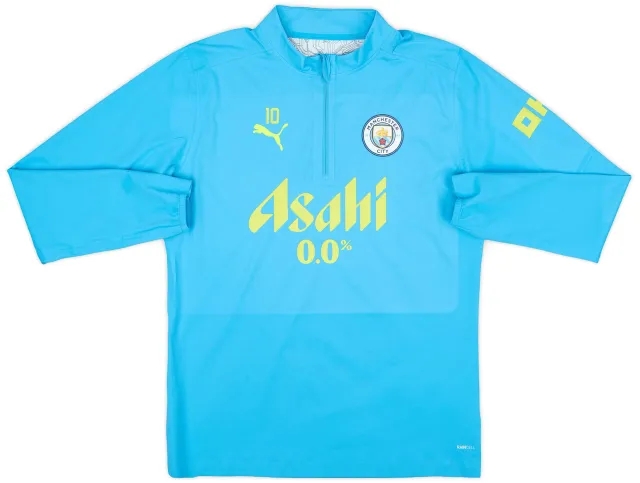 Puma 2024-25 Manchester City Player Issue 1/4 Zip Training Rain Top #10 (Grealish) - 9/10 - (M)