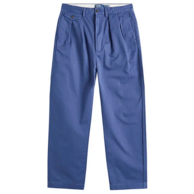 Polo Ralph Lauren Men's Whitman Pleated Chino Trousers Light Navy