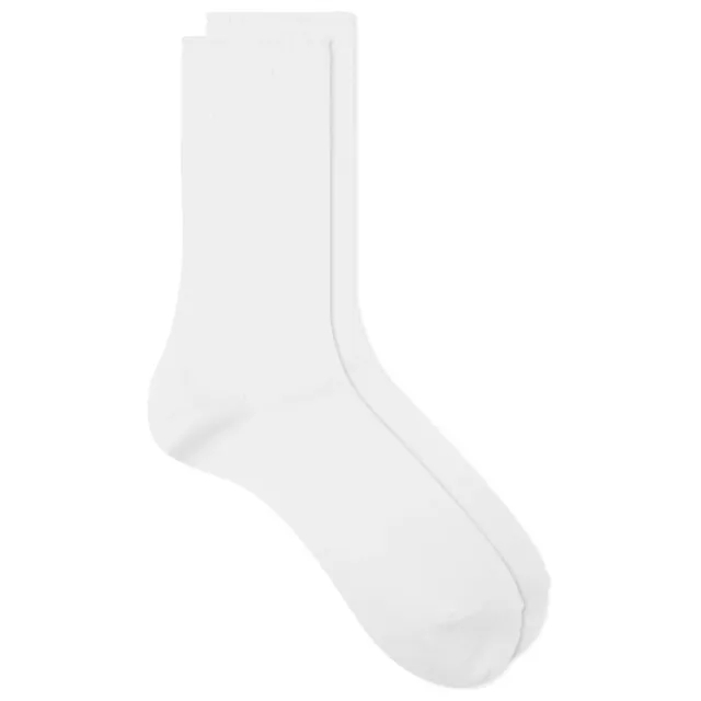 RoToTo Organic Daily Ribbed Crew Sock - 3 Pack White