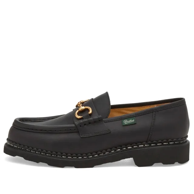 Paraboot Women's Orsayti Leather Moccasin Shoe Black
