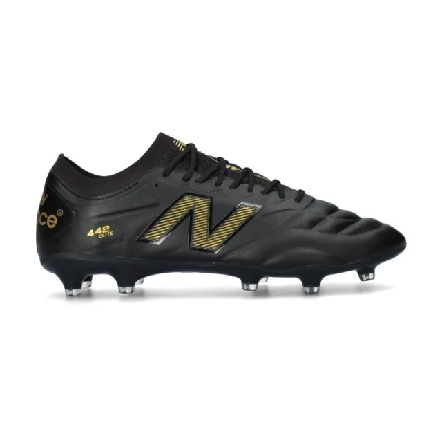 New Balance Men's 442 ELITE FG V2 in Black/Brown Synthetic