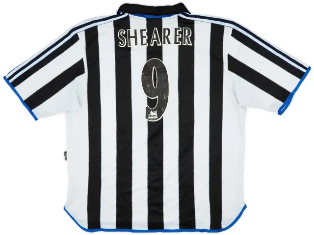 adidas 1999-00 Newcastle Home Shirt Shearer #9 - 6/10 - (XXL)