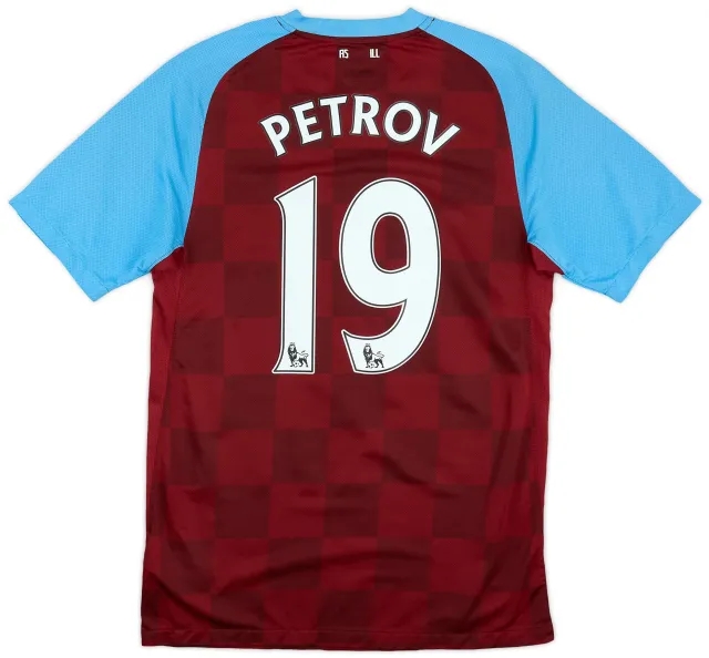 Nike 2011-12 Aston Villa Home Shirt Petrov #19 - 6/10 - (M)