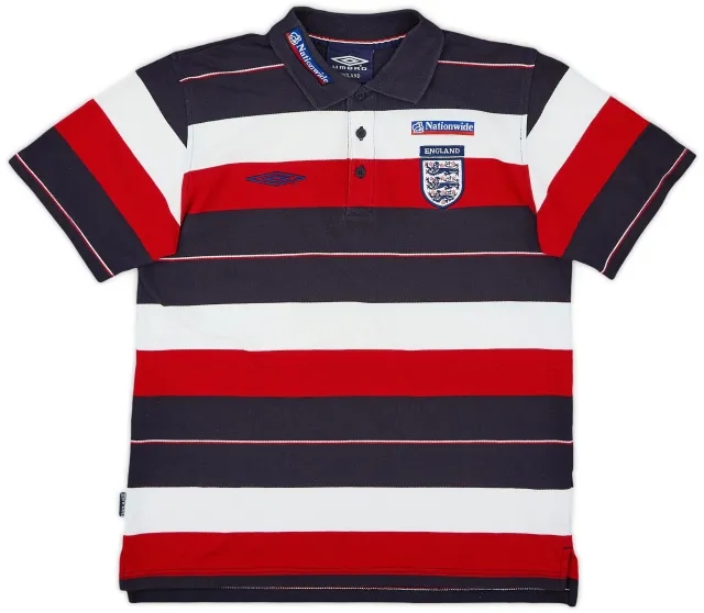 2002-04 England Umbro Polo Shirt - 8/10 - (M)