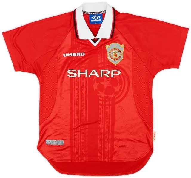 Umbro 1997-00 Manchester United CL Shirt - 8/10 - (L.Boys)