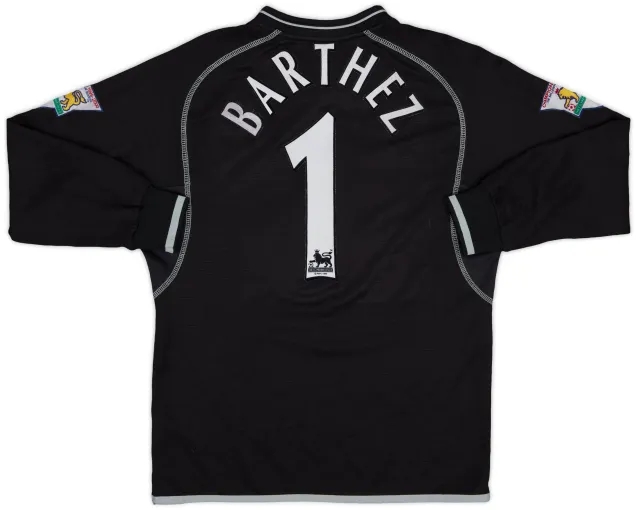 Umbro 2000-02 Manchester United GK Shirt Barthez #1 - 8/10 - (L.Boys)