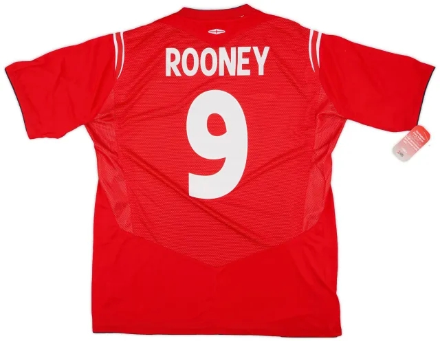 Umbro 2004-06 England Away Shirt Rooney #9 (XL)