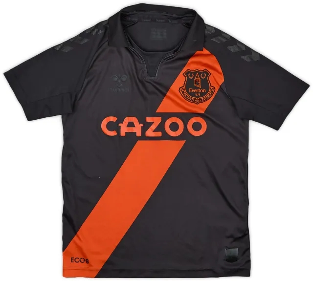 Hummel 2021-22 Everton Away Shirt - 8/10 - (L.Boys)