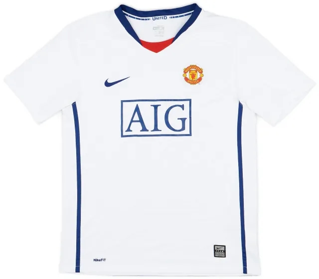 Nike 2008-10 Manchester United Away Shirt - 8/10 - (XL.Boys)