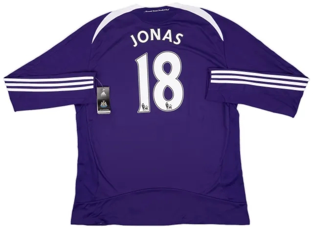 adidas 2008-09 Newcastle United Away L/S Shirt Jonas #18 (XXL)