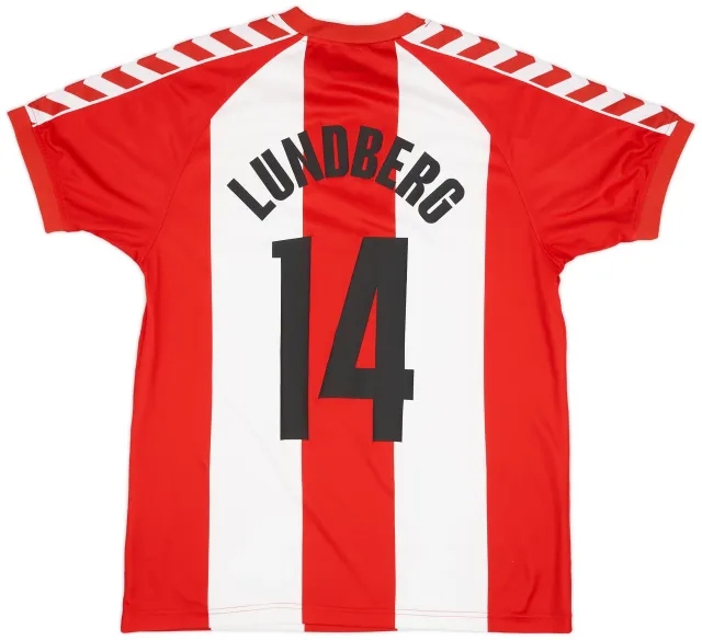 Hummel 2004-05 Aalborg Home Shirt Lundberg #14 - 8/10 - (M/L)