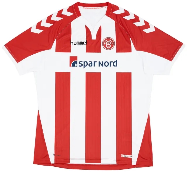 Hummel 2017-18 Aalborg Home Shirt - 9/10 - (3XL)