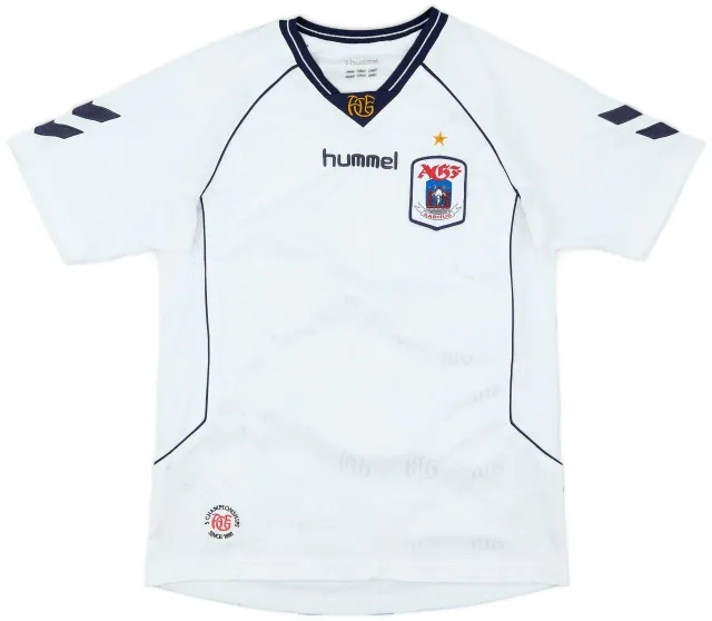Hummel 2007-09 AGF Aarhus Home Shirt - 6/10 - (XL.Boys)