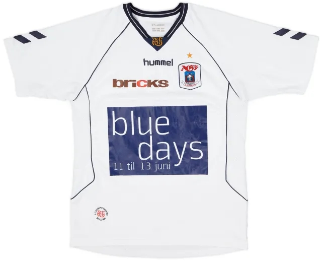 Hummel 2007-09 AGF Aaarhus Home Shirt - 8/10 - (L)