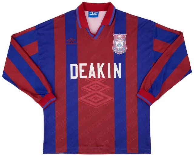 Umbro 1990s Colwyn Bay Away L/S Shirt - 8/10 - (L)