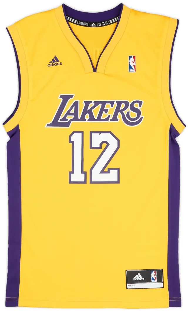 2012-13 LA Lakers Howard #12 adidas Home Jersey (Very Good) XS