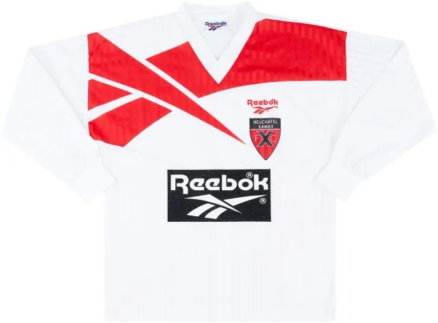Reebok 1993-94 Neuchatel Xamax Away L/S Shirt - 8/10 - (S)