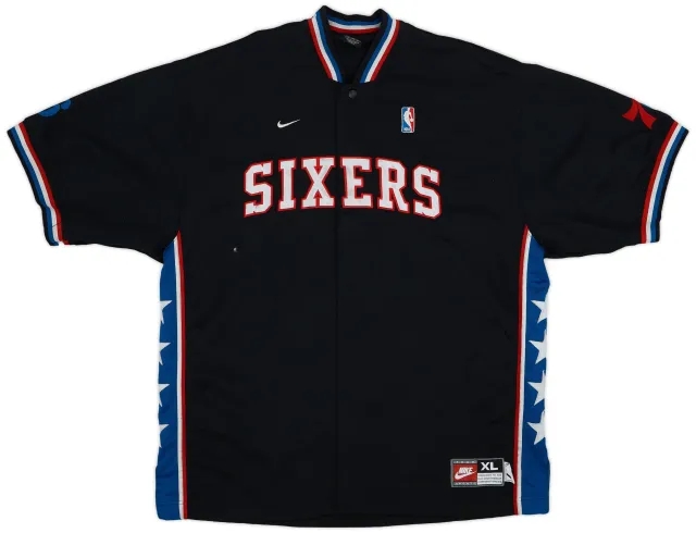 1976-77 Philadelphia 76ers Nike Rewind Warm-Up Top - 6/10 - (XL)