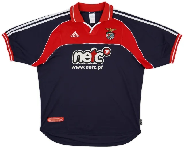 adidas 2000-01 Benfica Away Shirt - 5/10 - (XL)