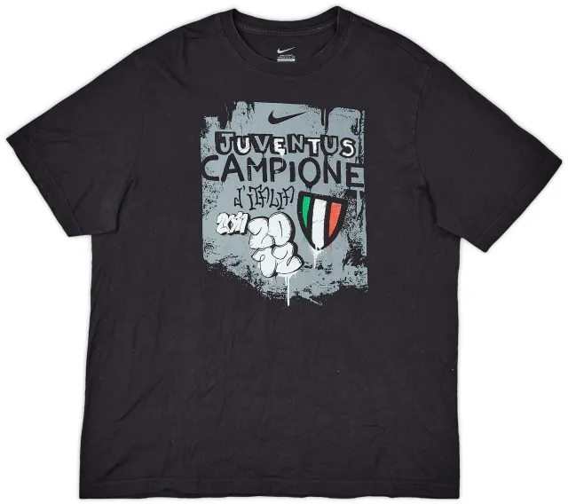 2011-12 Juventus 'Campione D'Italia 2011-12' Nike Graphic Tee - 7/10 - (XL)